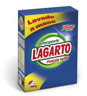 Paquet LESSIVE EN POUDRE MAINS LAGARTO 400 grs Paquet LESSIVE EN POUDRE MAINS LAGARTO 400 grs